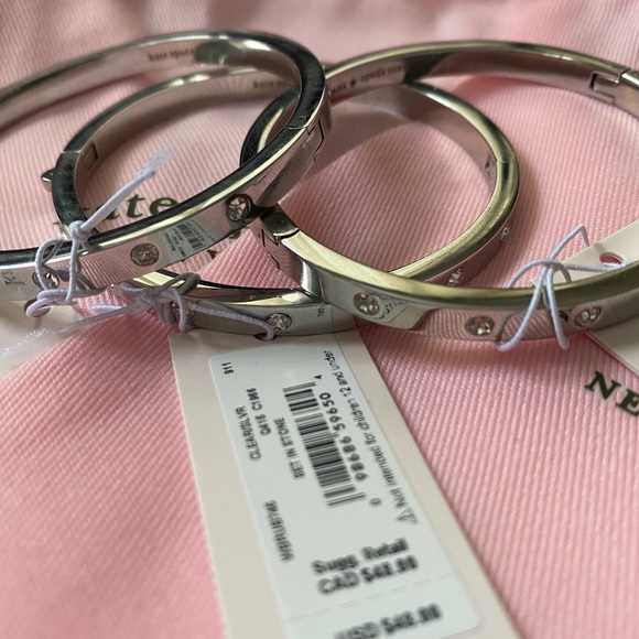 set in stone hinged bangle - Picture 4 of 6